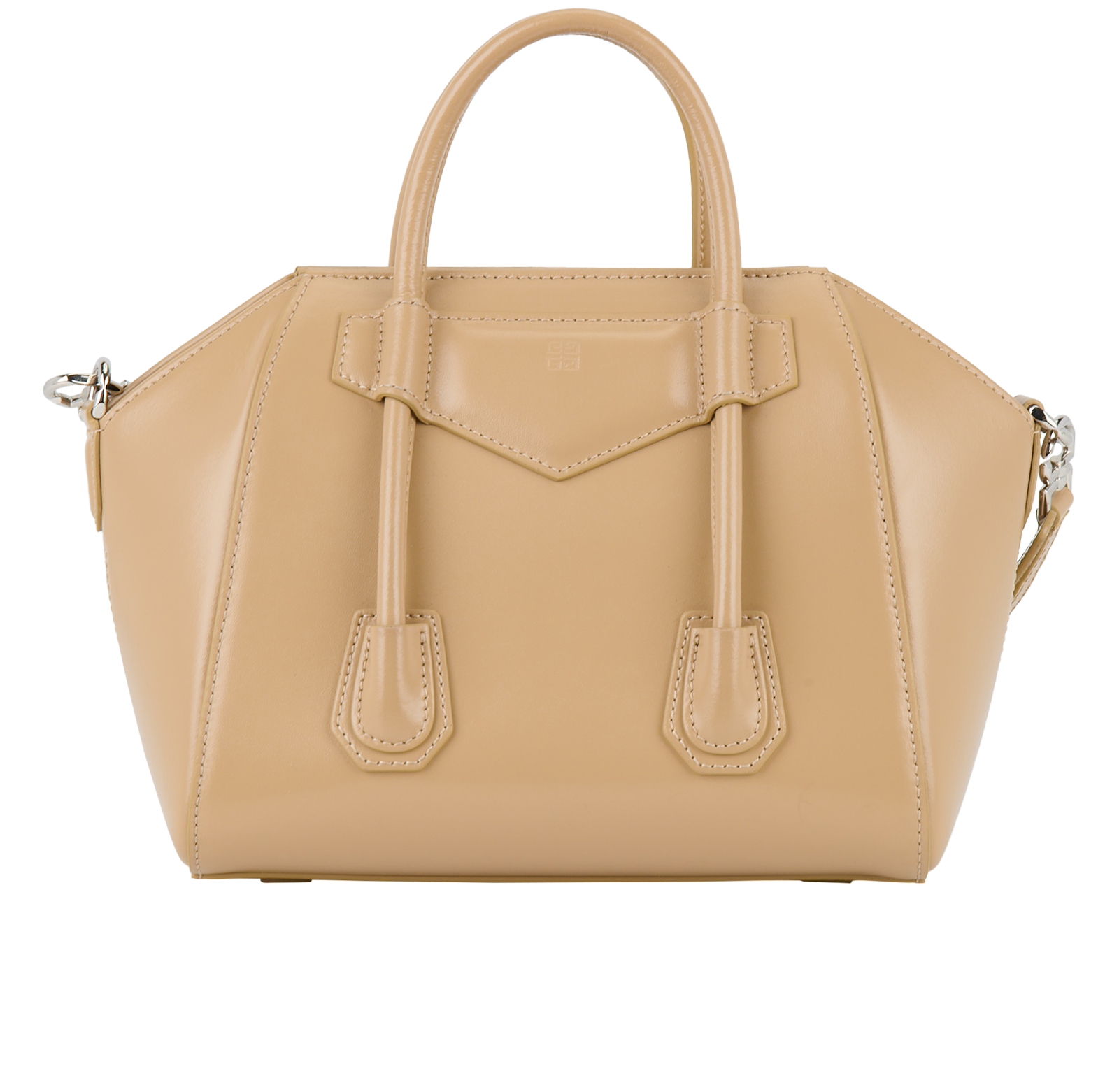 Mini Antigona Lock, &pound;650, Handbags, Beige, Leather, Back view